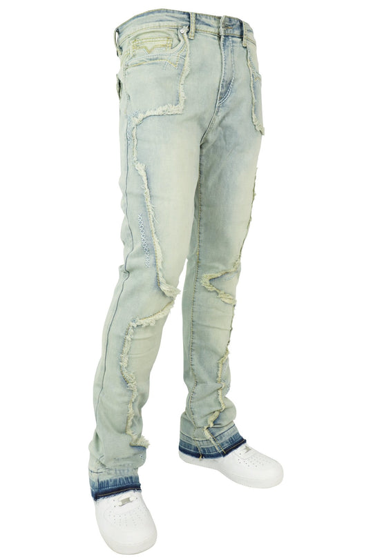 X'D Stitched Stacked Denim (Blue Wash) (M8265D) - Zamage