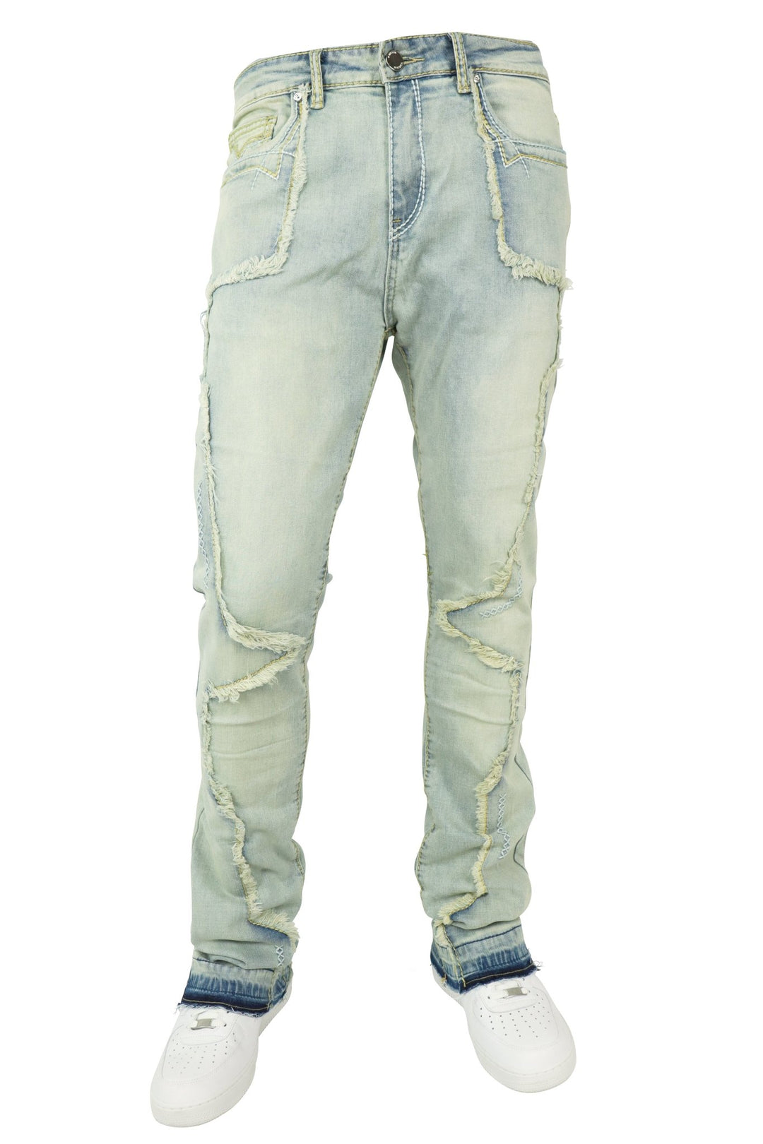 X'D Stitched Stacked Denim (Blue Wash) (M8265D) - Zamage