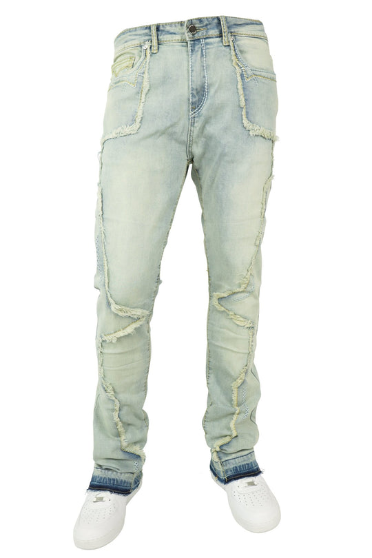 X'D Stitched Stacked Denim (Blue Wash) (M8265D) - Zamage