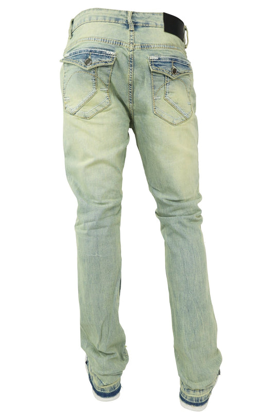 X'D Stitched Stacked Denim (Stone Wash) (M8265D) - Zamage
