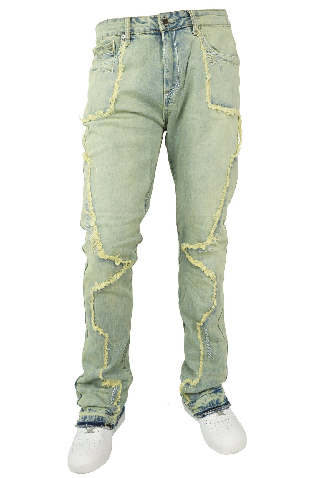 X'D Stitched Stacked Denim (Stone Wash) (M8265D) - Zamage