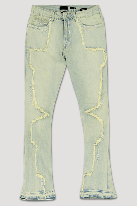 X'D Stitched Stacked Denim (Stone Wash) (M8265D) - Zamage