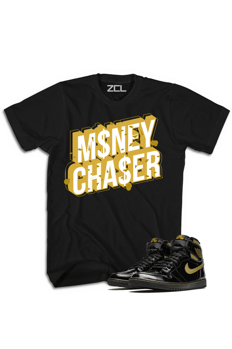 Air Jordan 1 High OG "Money Chaser" Tee (Metallic Gold) - Zamage