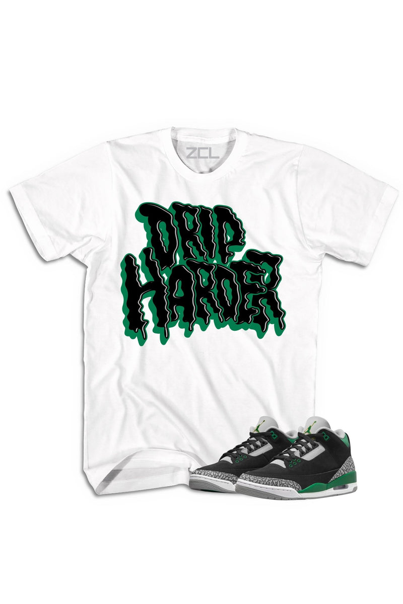 Air Jordan 3 "Drip Harder" Tee Pine Green - Zamage