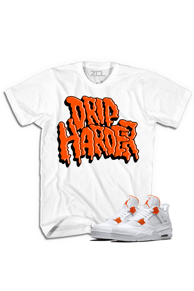 Air Jordan 4 "Drip Harder" Tee (Metallic Orange) - Zamage