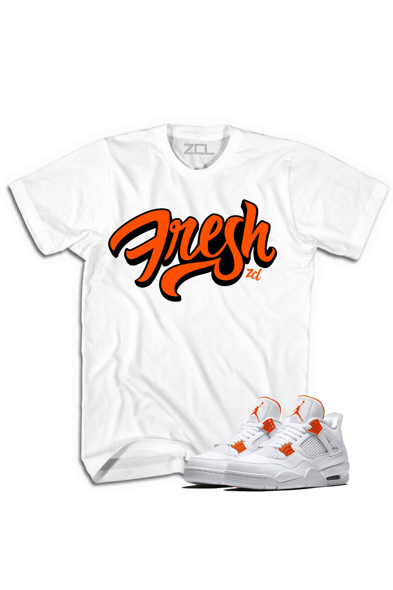 Air Jordan 4 "Fresh" Tee (Metallic Orange) - Zamage