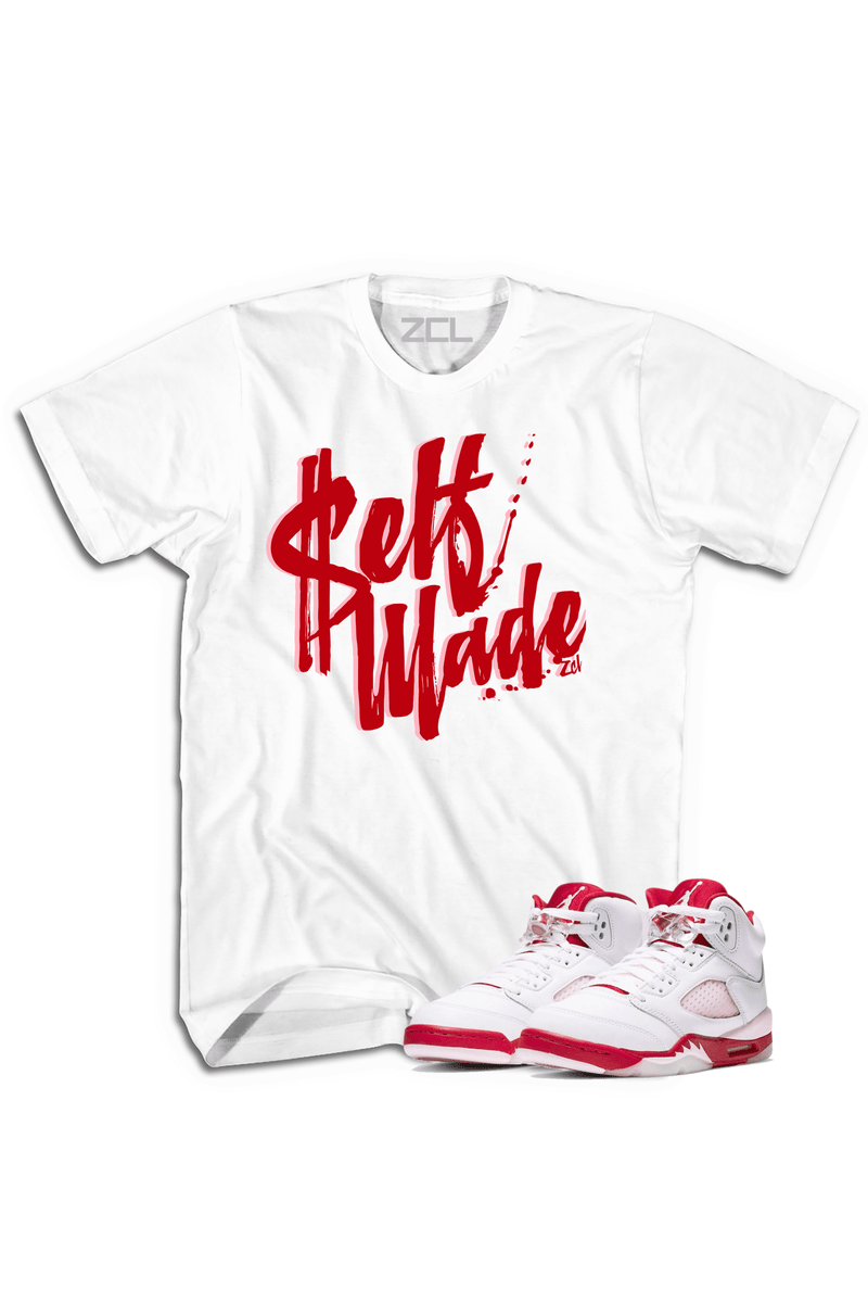 Air Jordan 5 GS "Self Made" Tee (Pink Foam) - Zamage