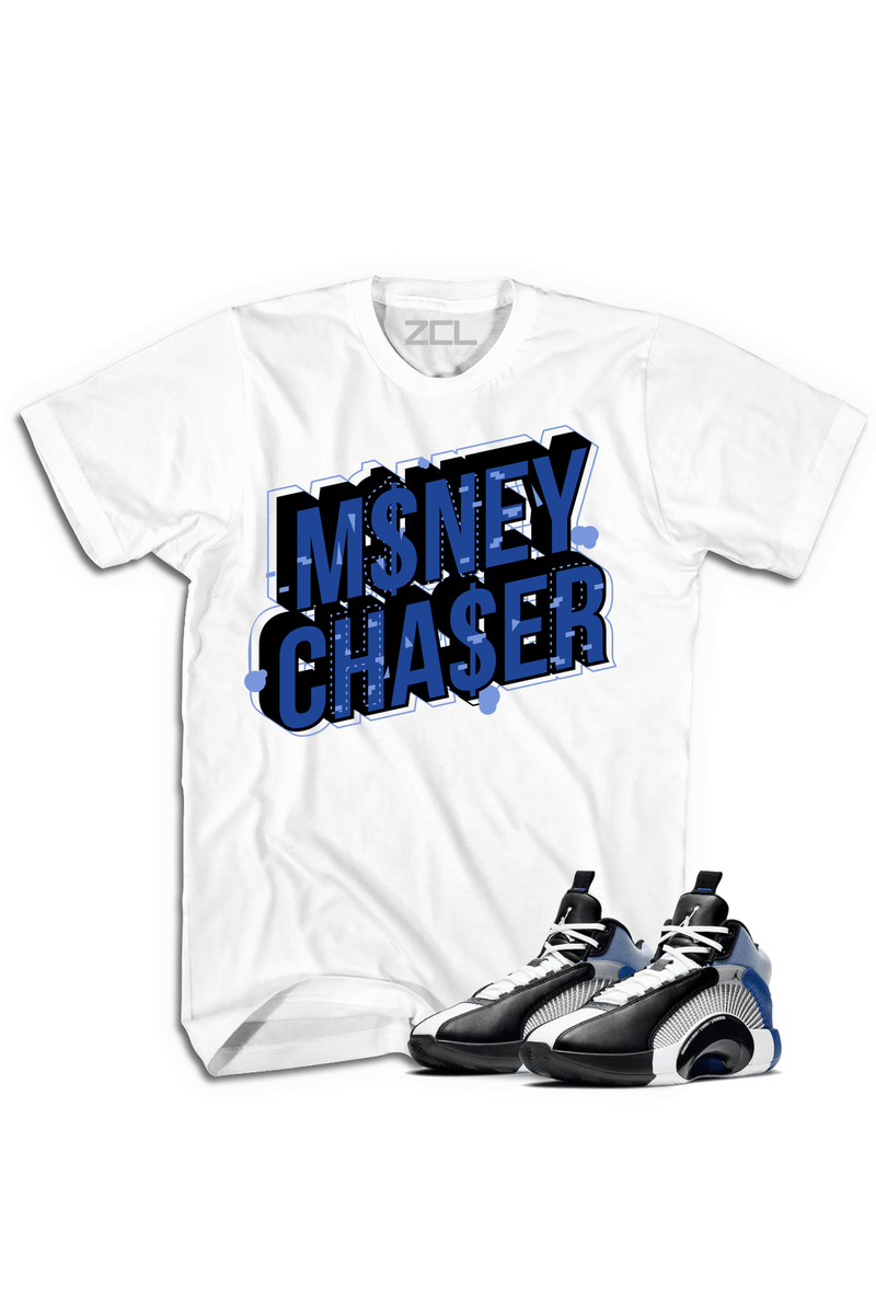 Air Jordan X Fragment "Money Chaser" Tee Sport (Blue) - Zamage