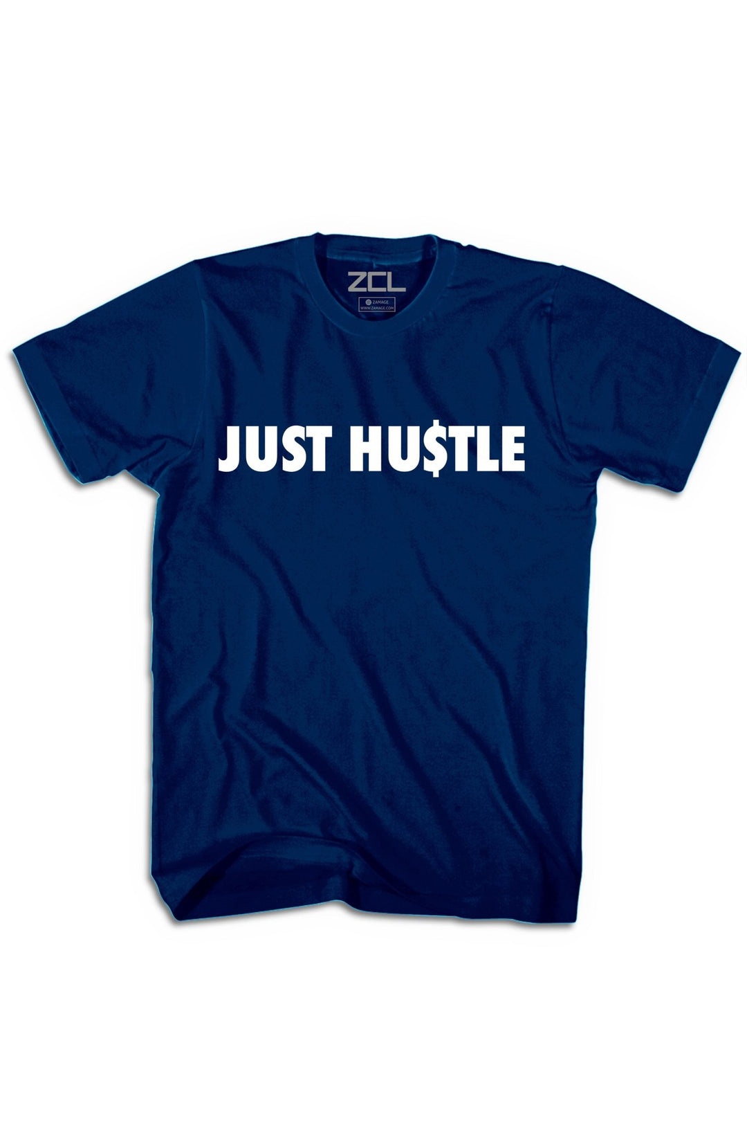 Just Hu$tle Tee (White Logo) - Zamage
