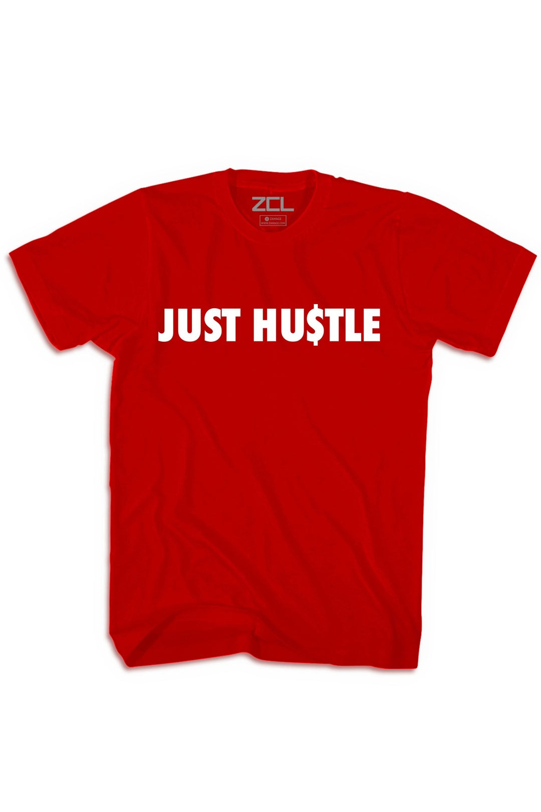 Just Hu$tle Tee (White Logo) - Zamage