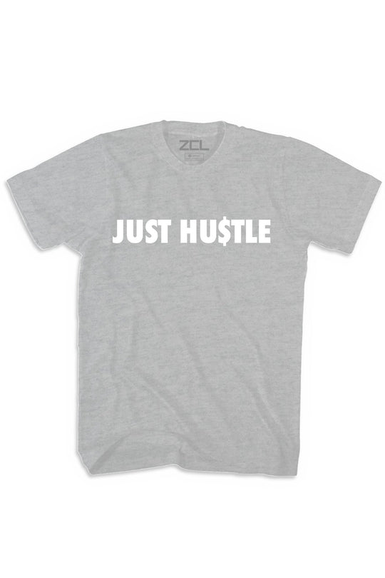 Just Hu$tle Tee (White Logo) - Zamage