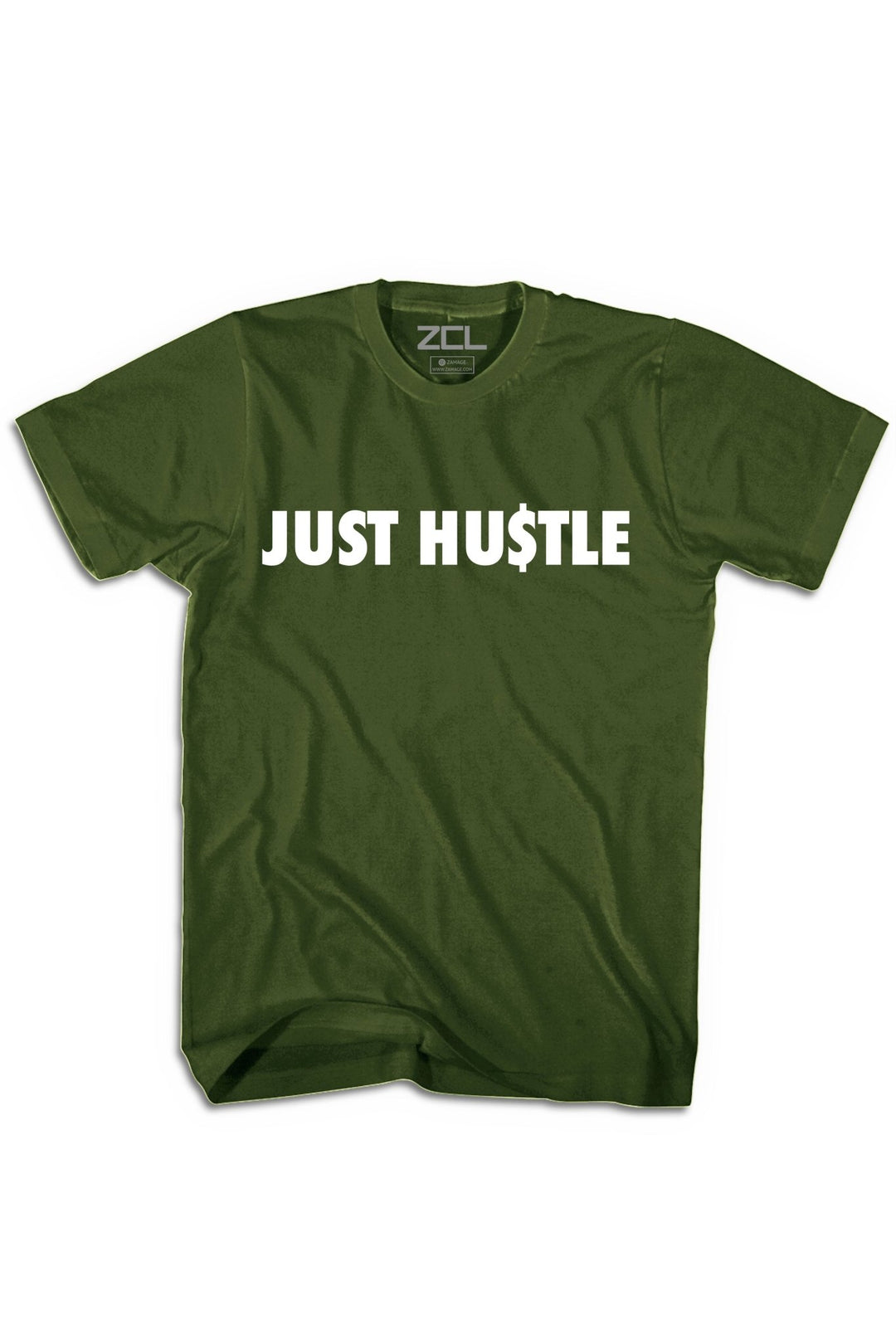 Just Hu$tle Tee (White Logo) - Zamage