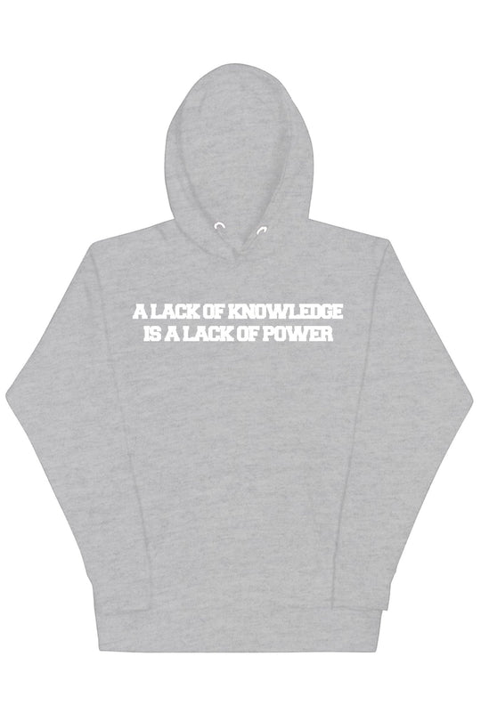 Knowledge & Power Hoodie (White Logo) - Zamage