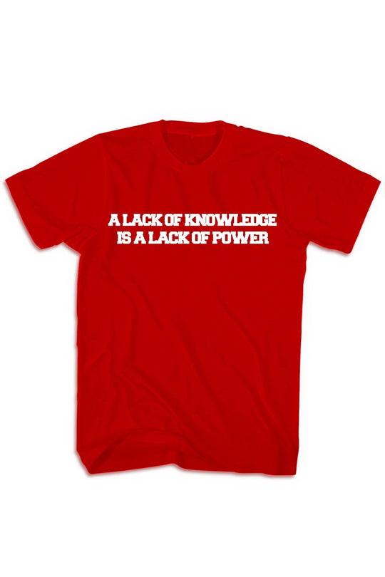 Knowledge & Power Tee (White Logo) - Zamage
