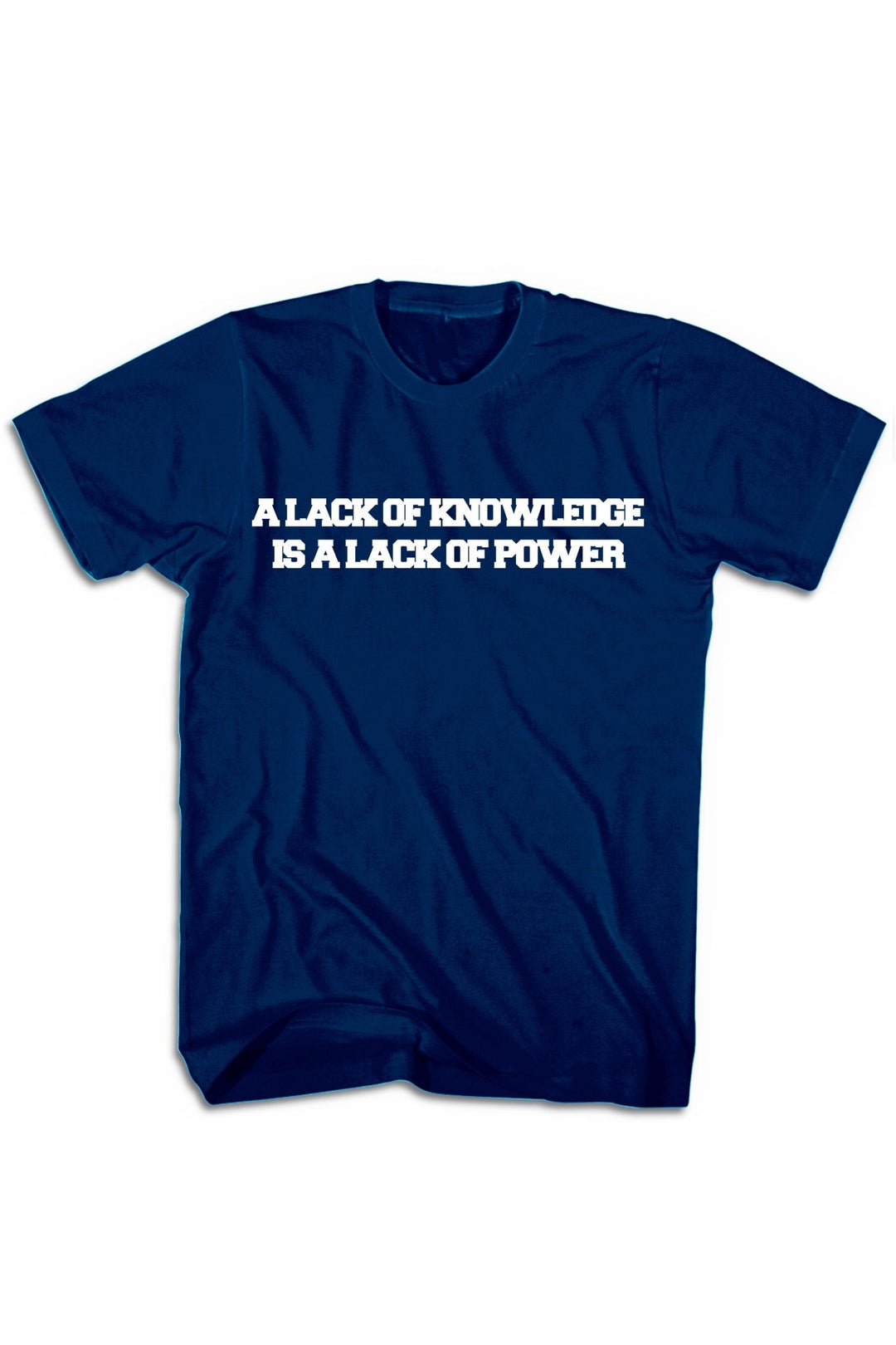 Knowledge & Power Tee (White Logo) - Zamage