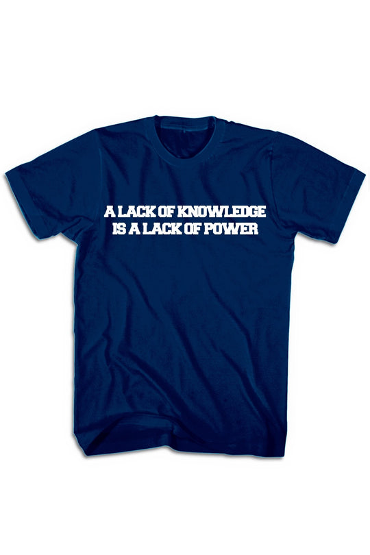 Knowledge & Power Tee (White Logo) - Zamage