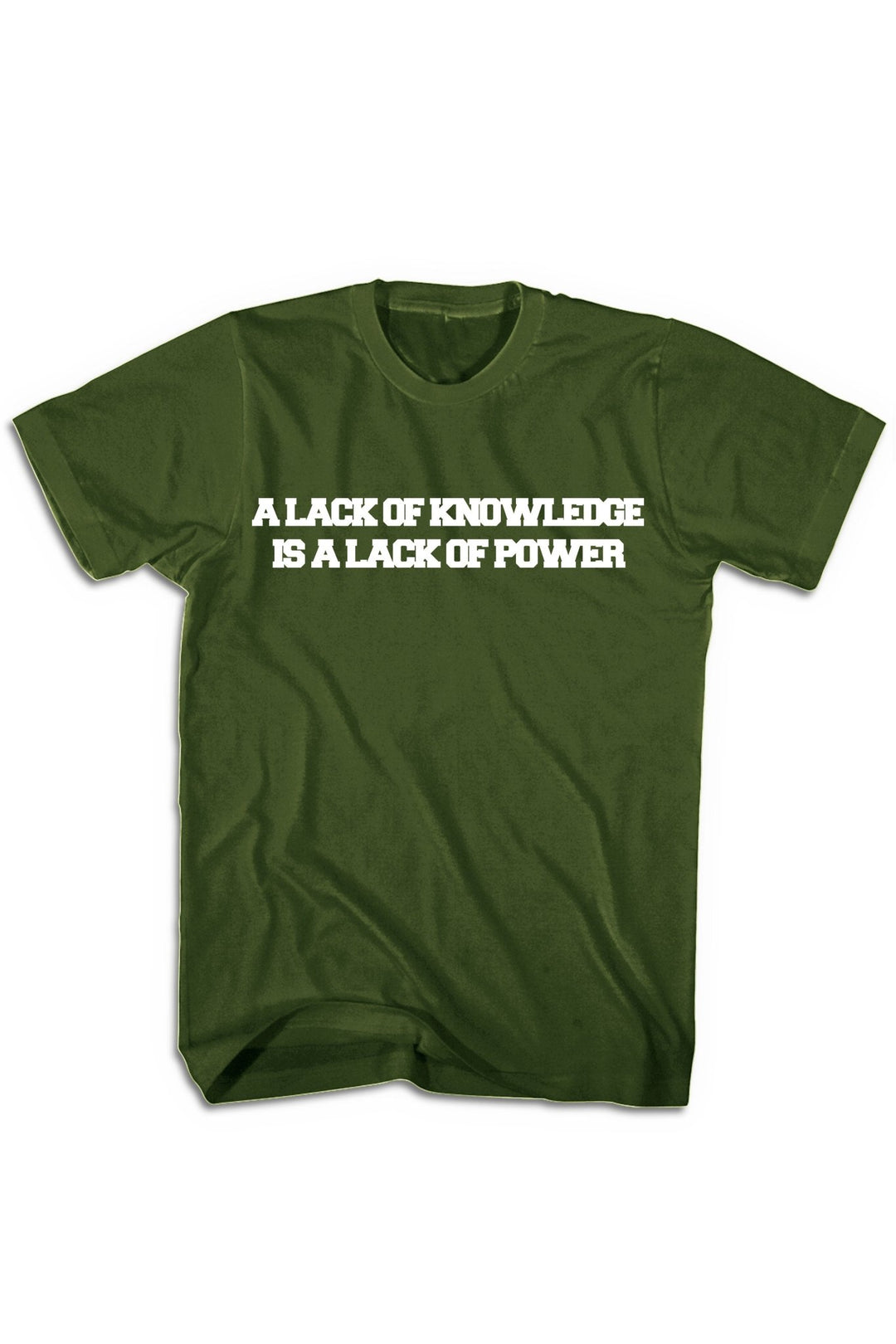 Knowledge & Power Tee (White Logo) - Zamage