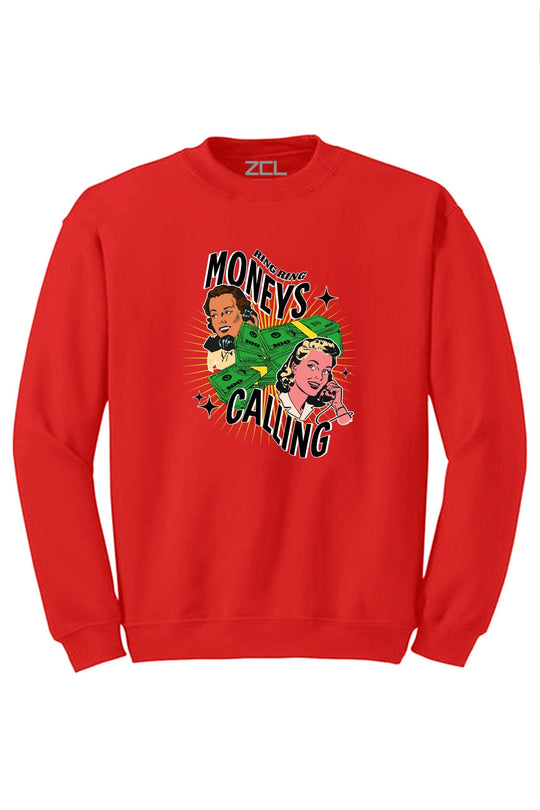 Moneys Calling Crewneck Sweatshirt (Multi Color Logo) - Zamage