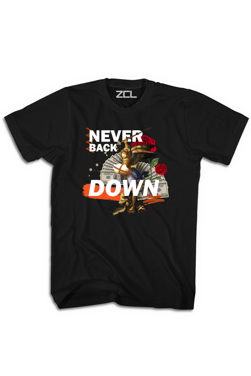 Never Back Down Tee Black - Zamage