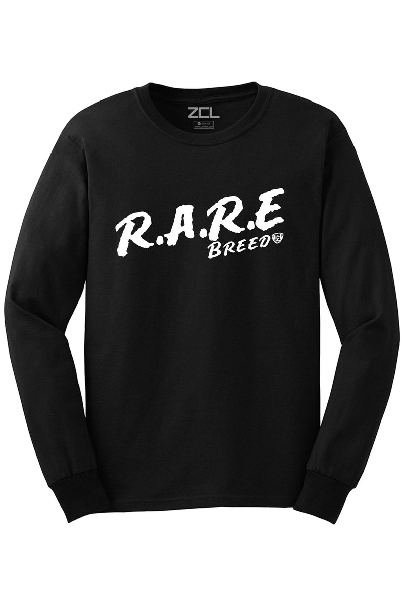 Rare Breed Long Sleeve Tee (White Logo) - Zamage