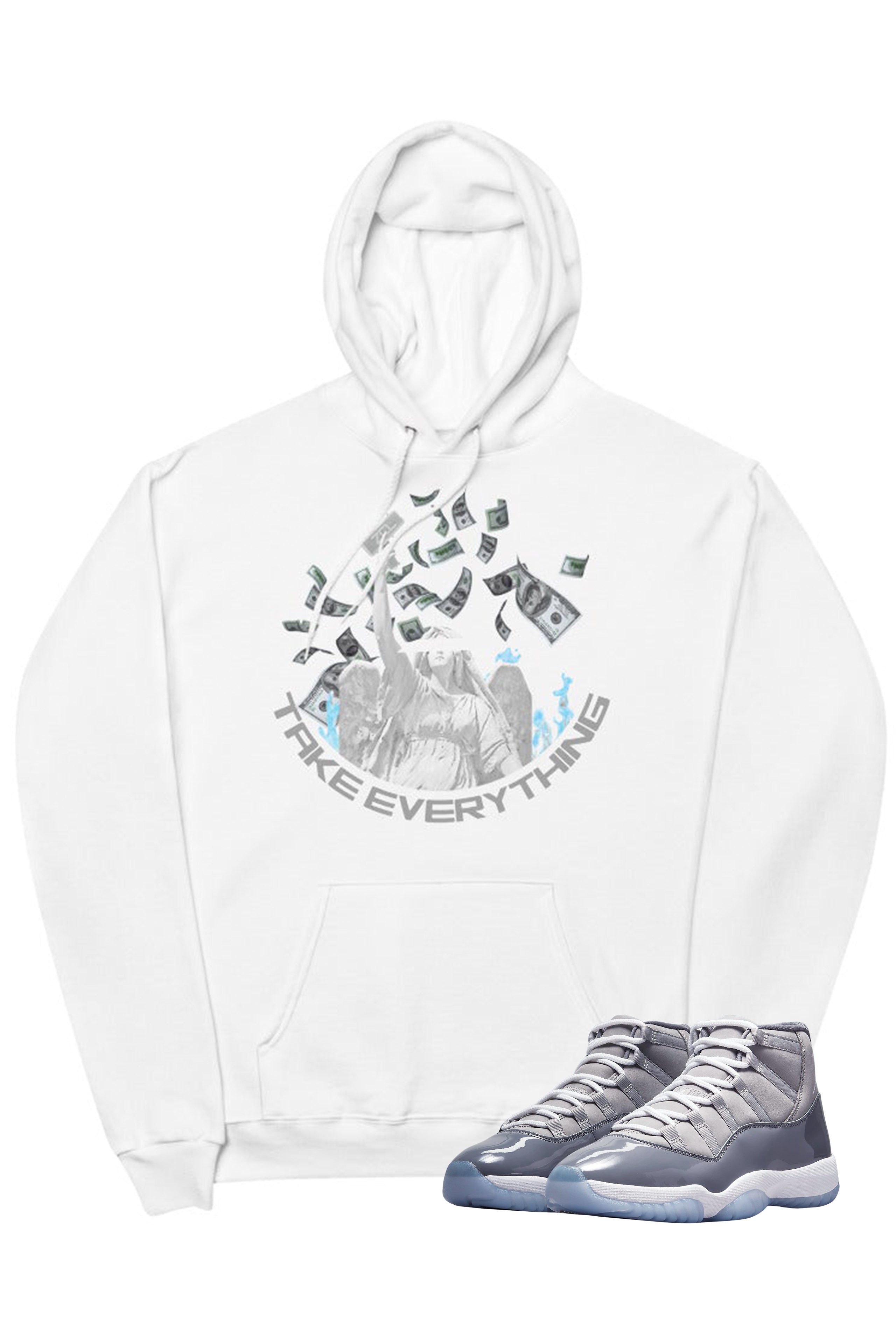 Air Jordan 11 Take Everything Hoodie Cool Grey Zamage