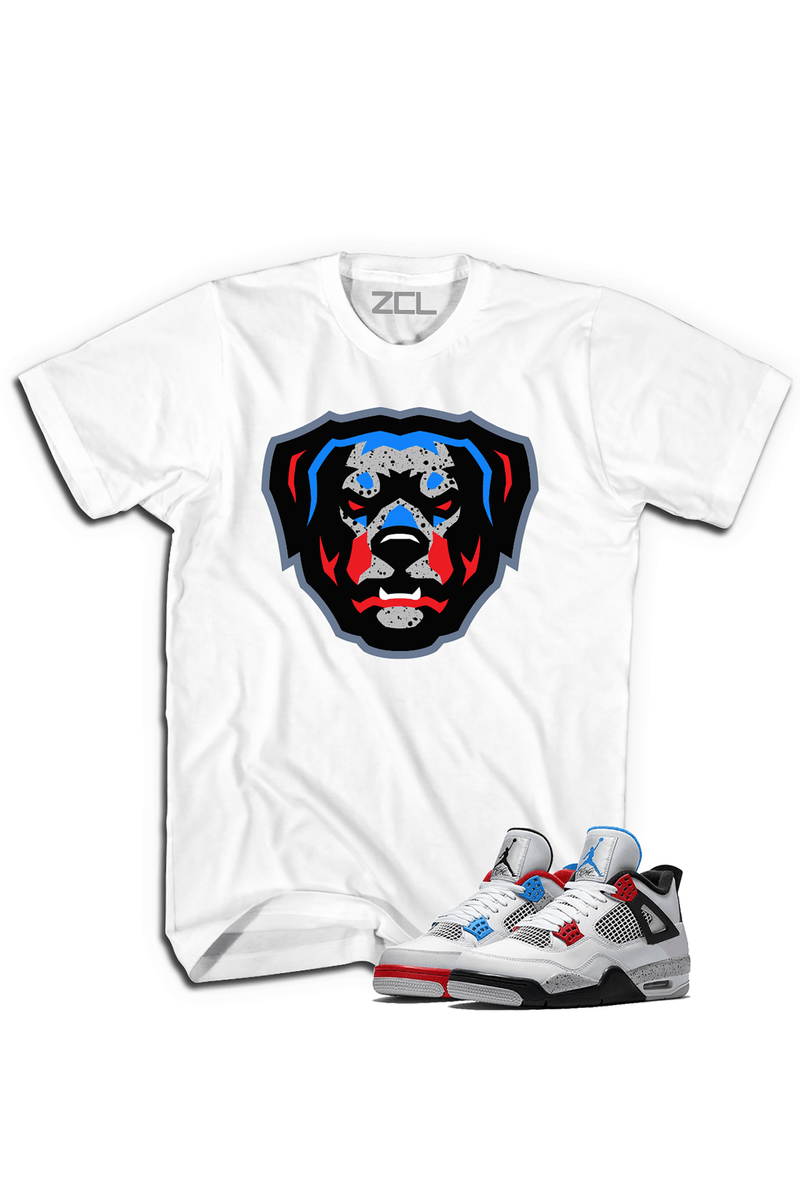 ZCL Loyalty “What The” Jordan 4 HookUp Tee (White) - Zamage