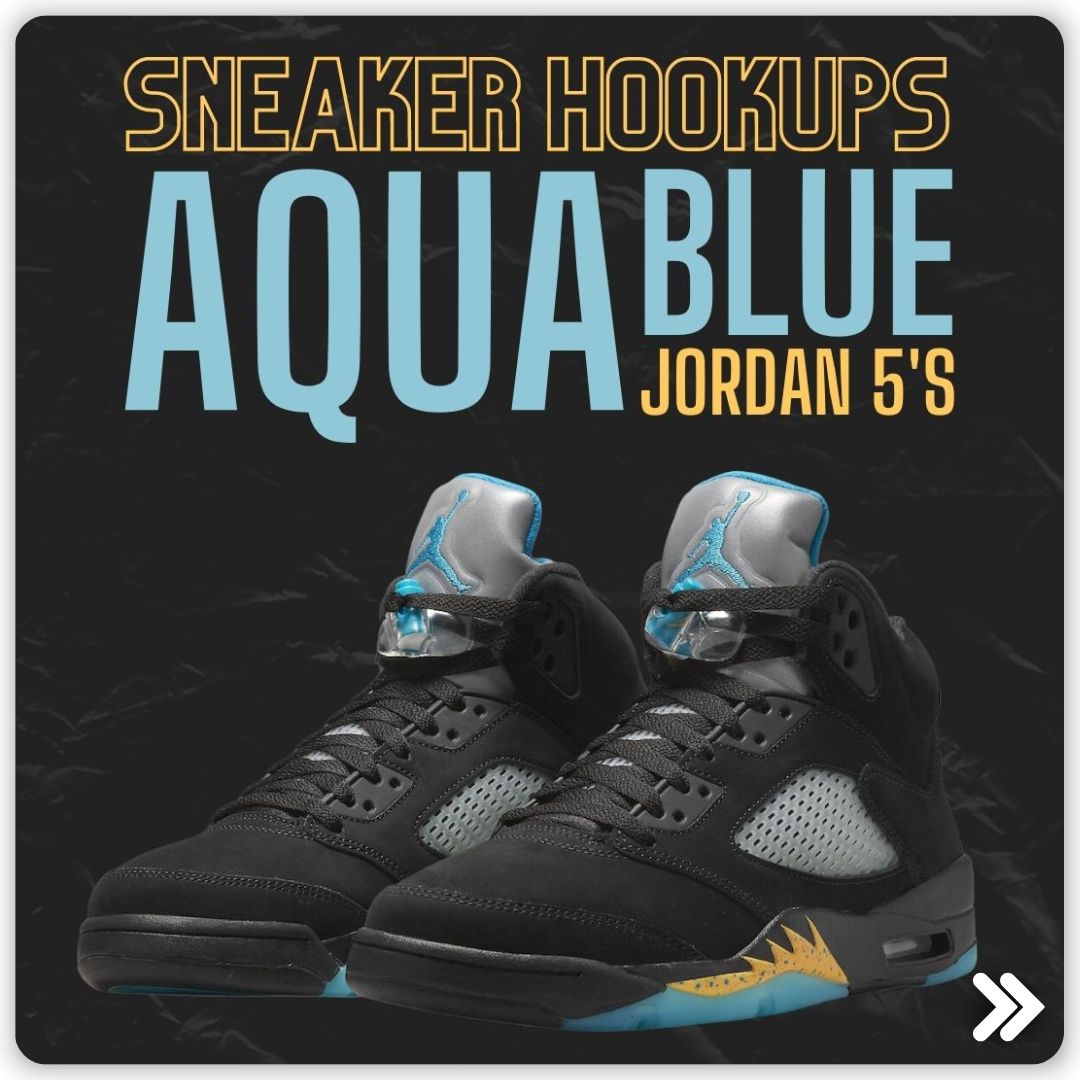 Air Jordan 5 Aqua Sneaker Hookup Graphics