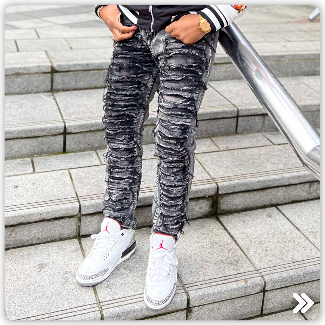 Ripped and Ready: How to Style Your Distressed Black Wash Denim