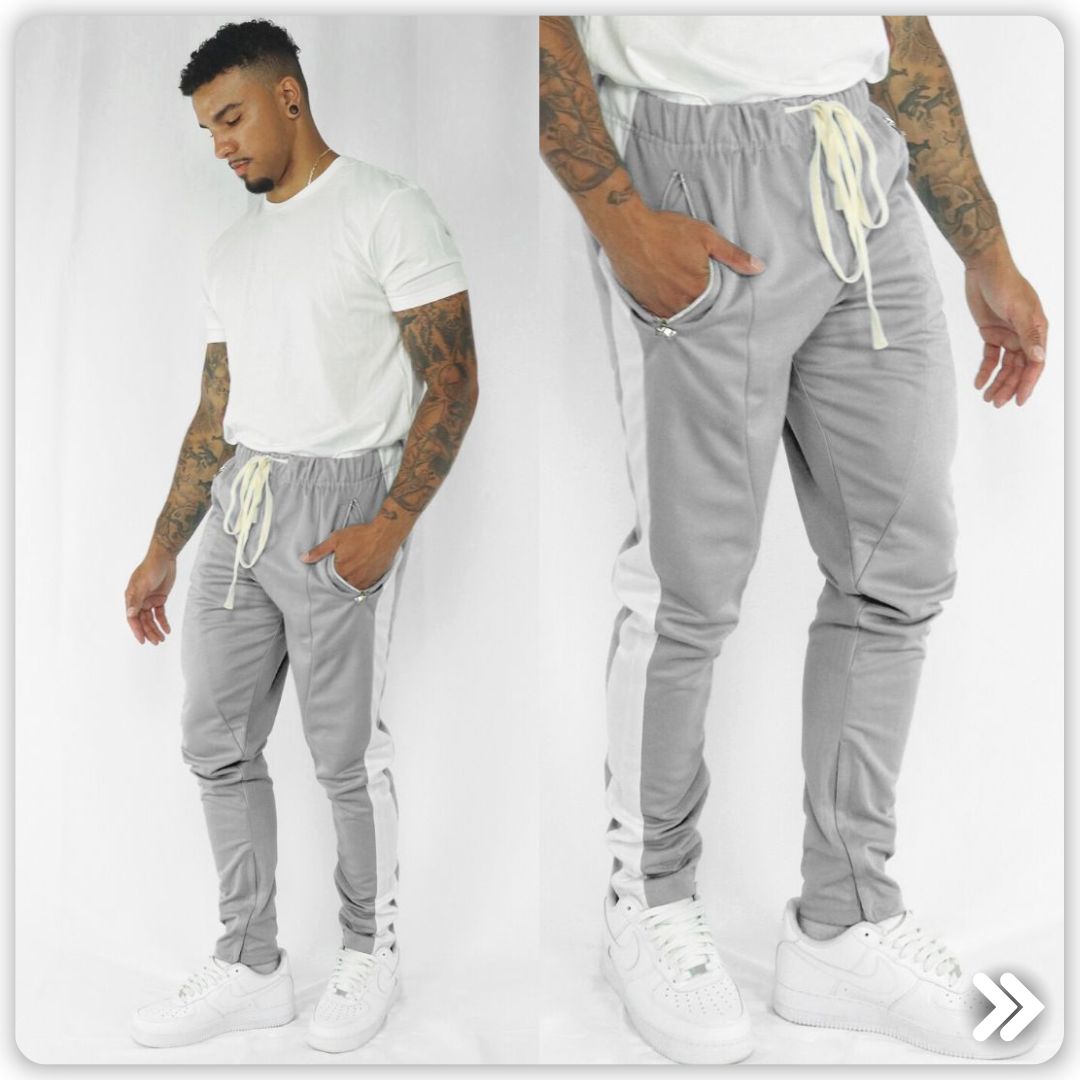 Elevate Your Athleisure Game with Premium Grey Track Pants