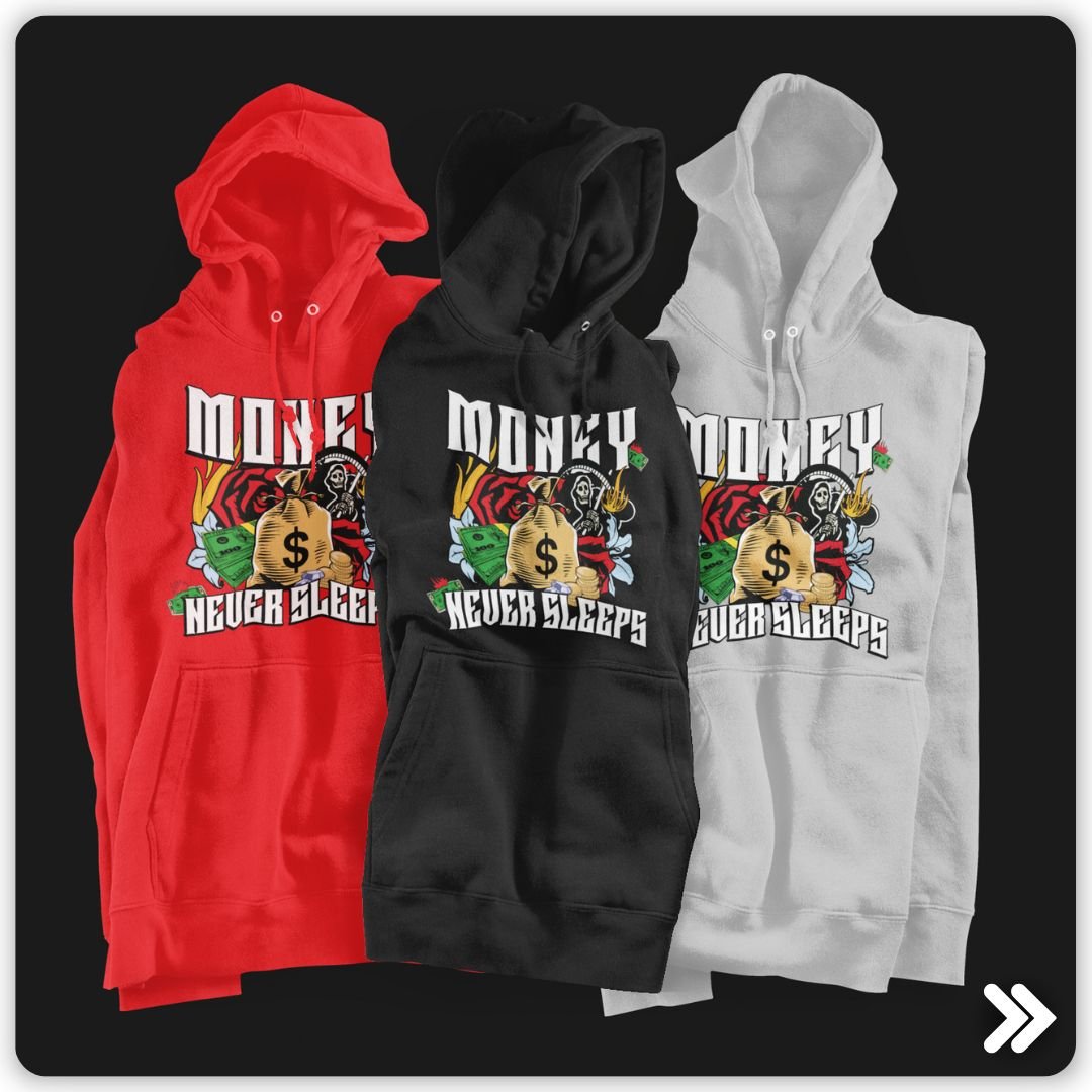 Get Your Hustle On: The Money Never Sleeps Hoodie Drop - Zamage