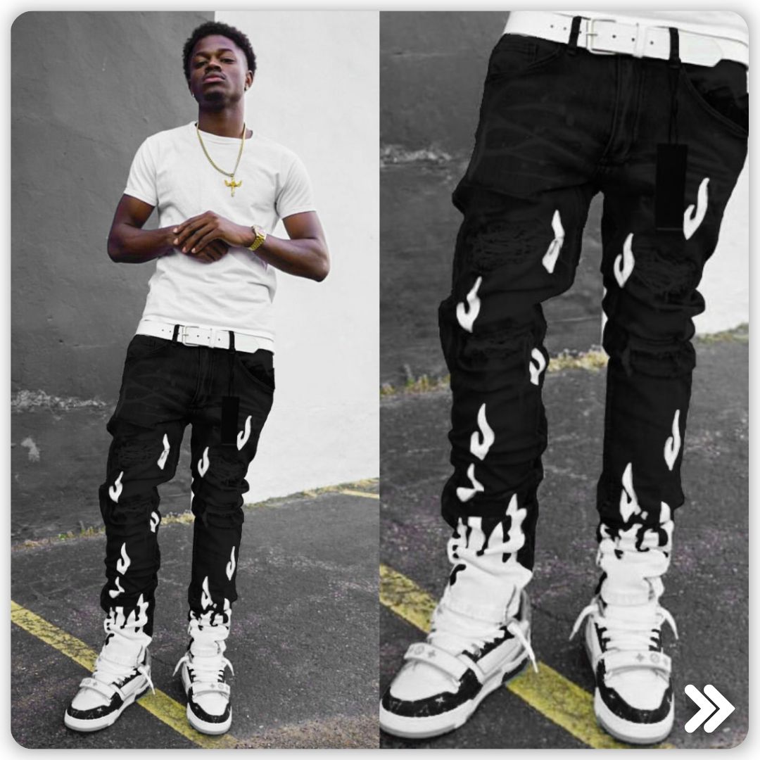 Heat Up Your Denim Rotation: Zamage's Black Wash Rising Flame Denim - Zamage