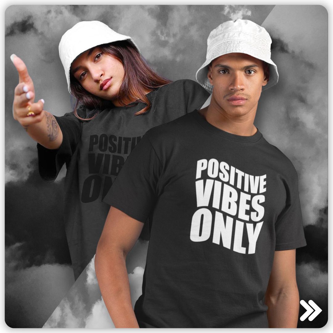 positive vibes only streetwear graphic