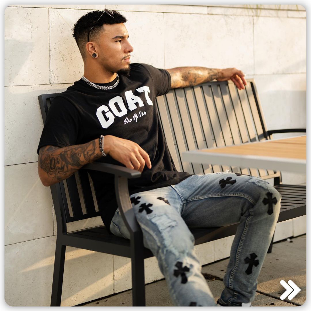 Revamp Your Style with Zamage's Restocked Crossed Patch Denim