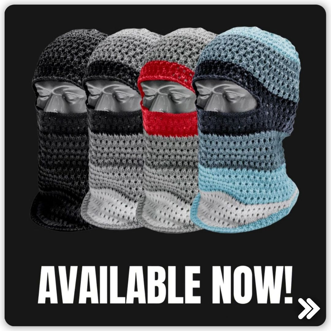 Stay Stylish and Protected with Wave Knit Balaclava Masks