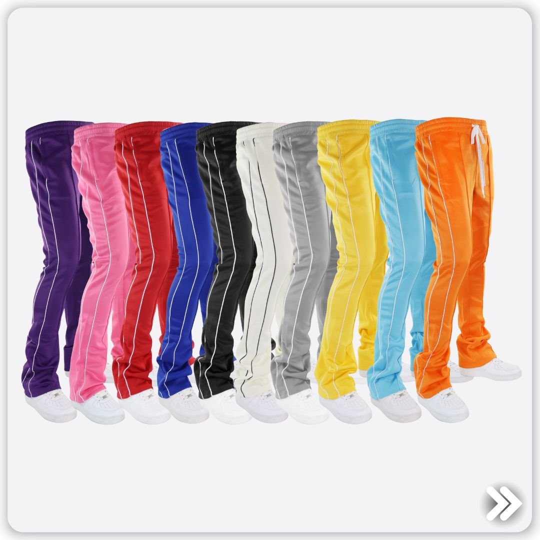 Zamage's New Stacked Track Pants Drop: 10 Color Ways to Choose From