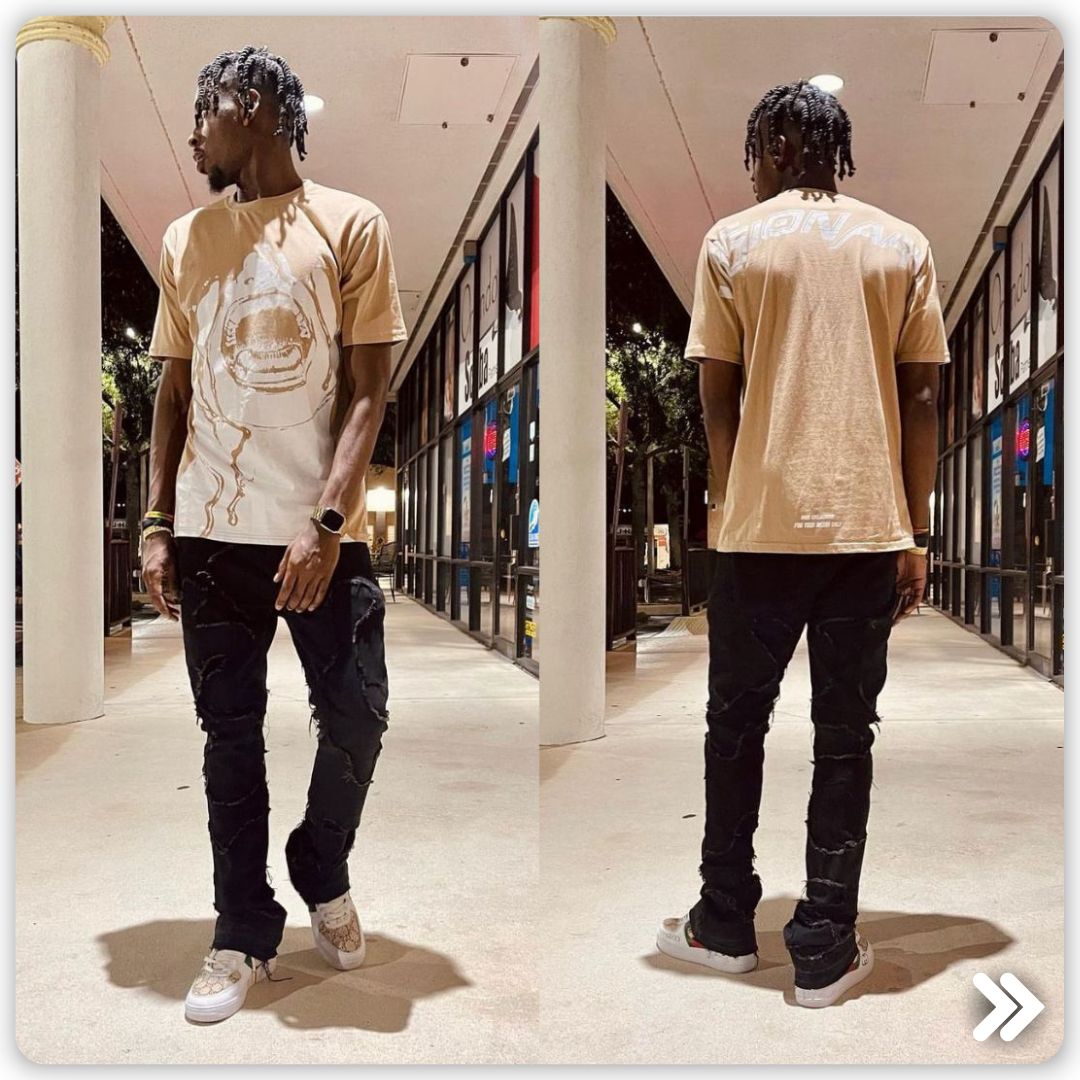 Zamage's Restocked Shredded Stacked Denim in Black