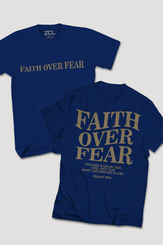 Faith Over Fear Tee (Gold Logo)