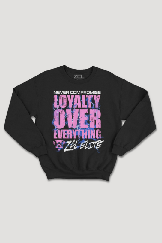 Loyalty Over Everything Crewneck Sweatshirt (Multi Color Logo)