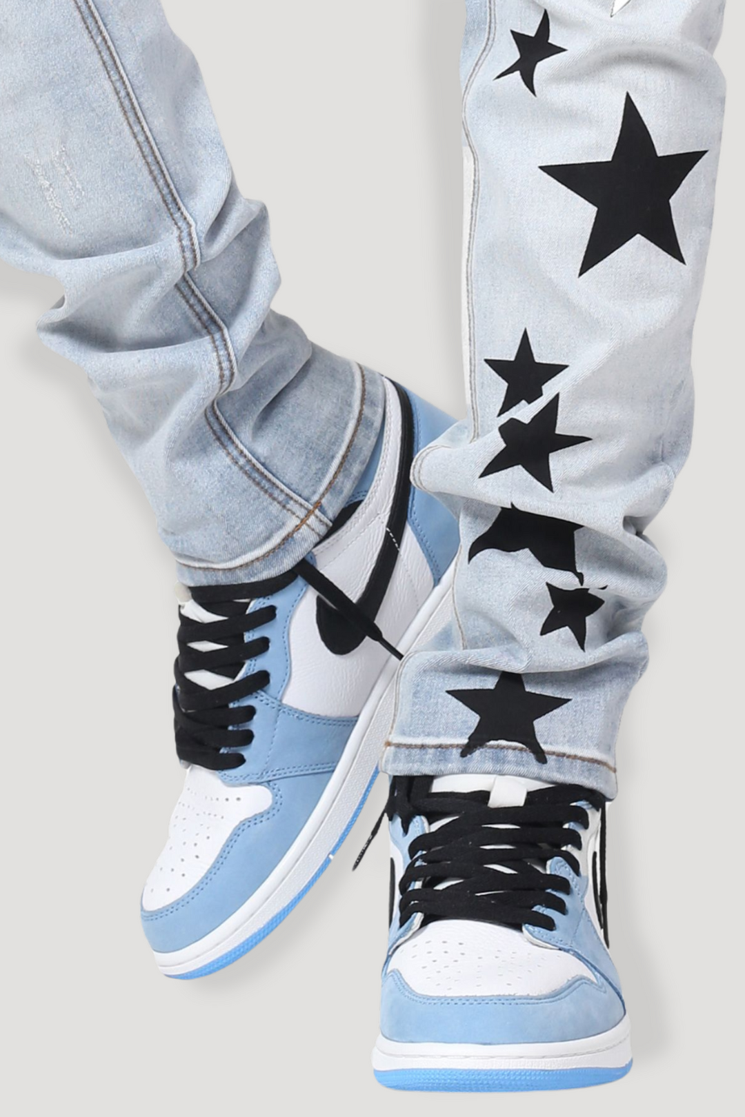 Printed Star Denim (Blue Wash)