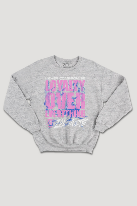 Loyalty Over Everything Crewneck Sweatshirt (Multi Color Logo)