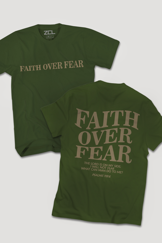 Faith Over Fear Tee (Gold Logo)