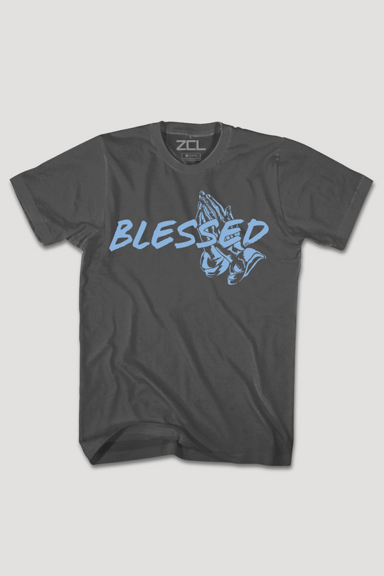 Blessed Tee (Powder Blue Logo)