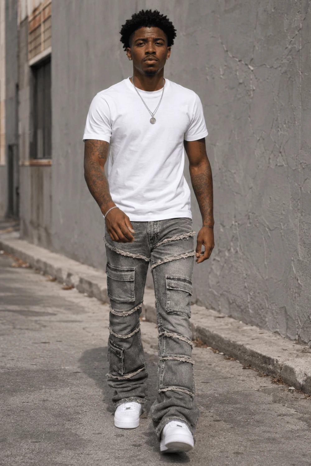 Liberty Edge Stacked Denim (Grey Wash)