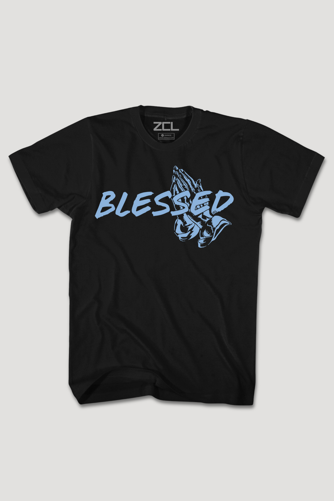 Blessed Tee (Powder Blue Logo)