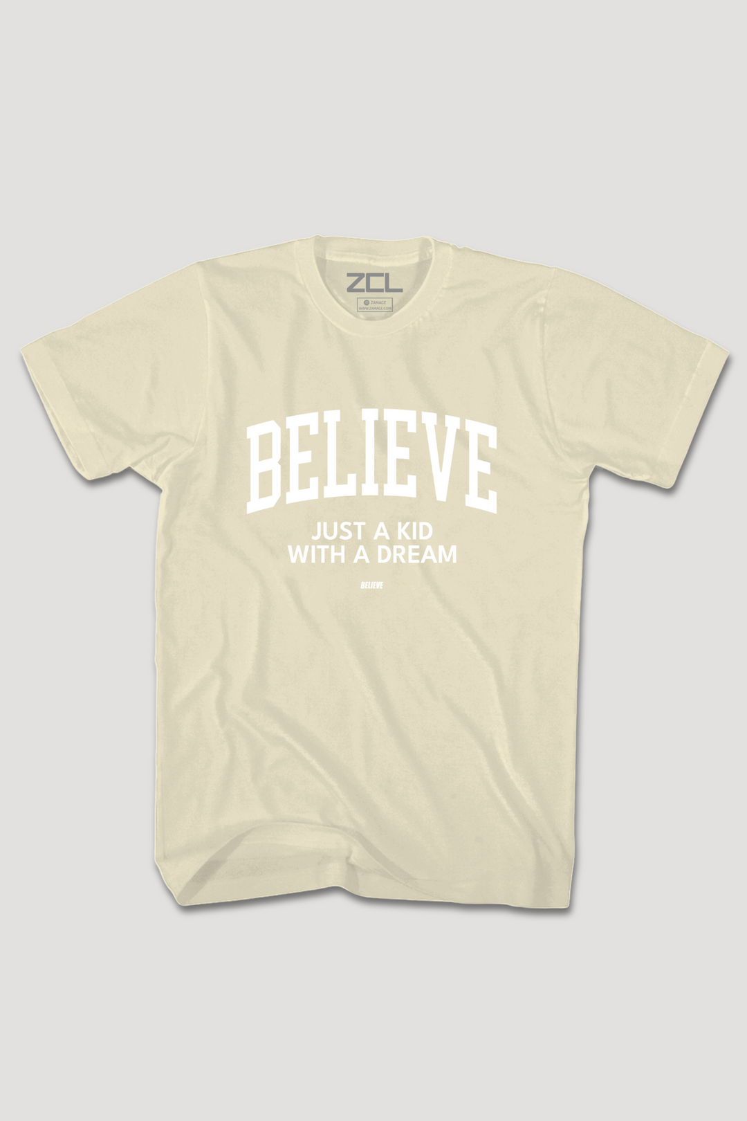 Believe Tee (wit logo)