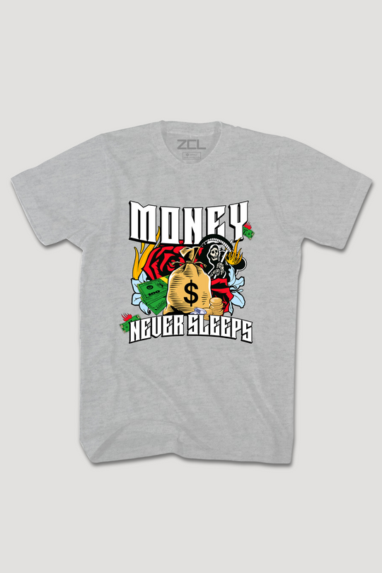 Money Never Sleeps Tee (Multi Color Logo)