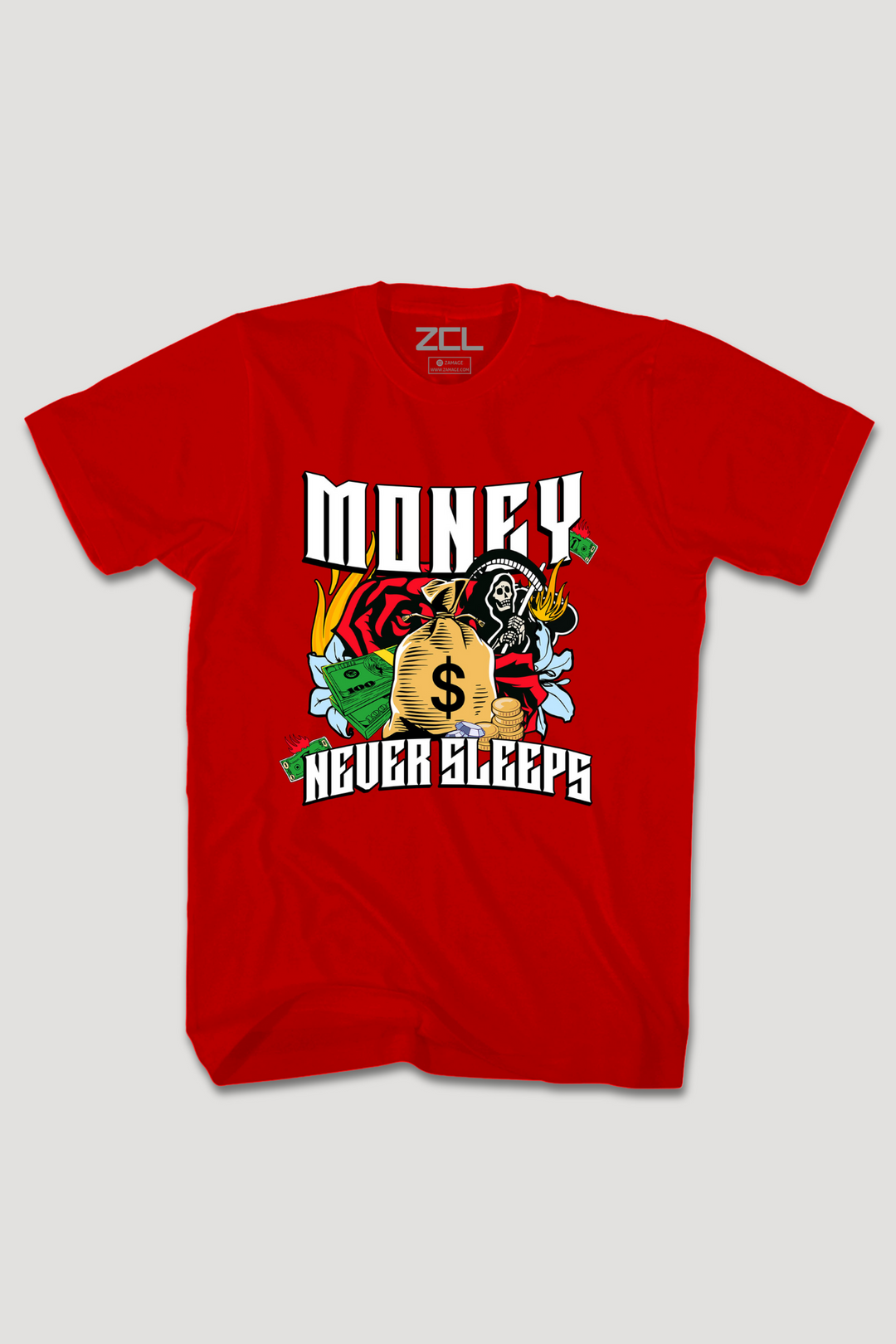 Money Never Sleeps Tee (Multi Color Logo)