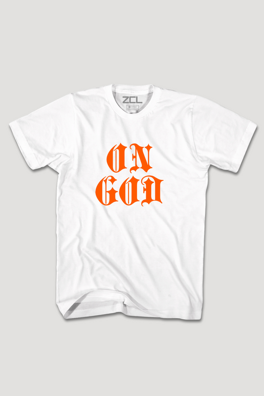 On God Tee (Orange Logo)