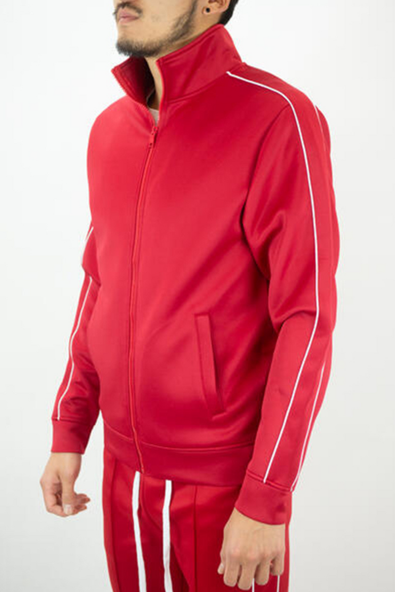 Piping Track Jacket (Red)