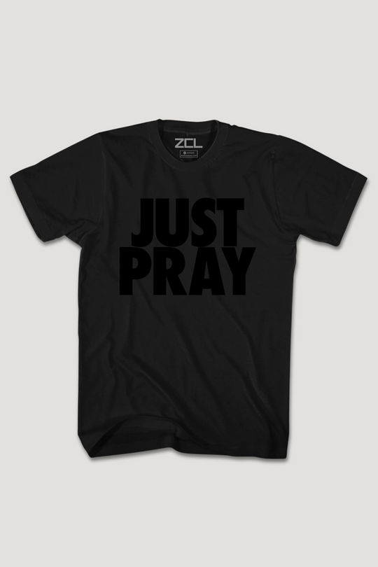 Just Pray Tee (Black Logo)